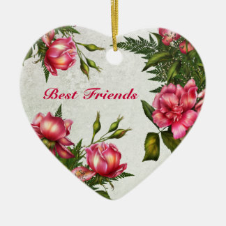 Beste Freunde - viktorianische Keramik Ornament