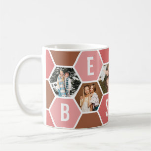 Beste Freunde Waben 6 Fotocollage Kaffeetasse