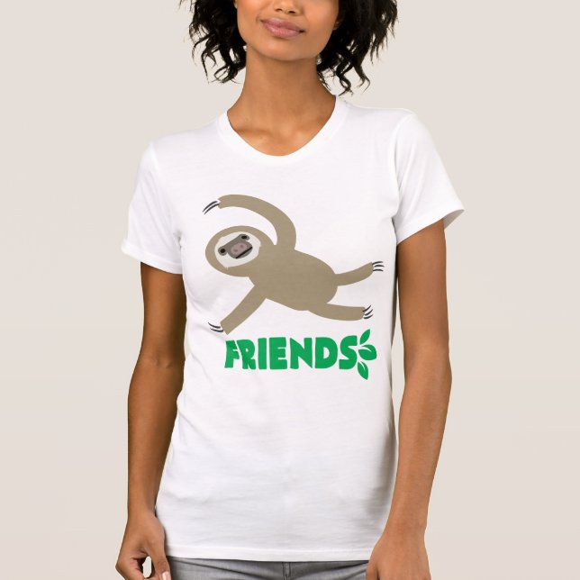 Beste Freundesloth-Shirt - FREUNDE T-Shirt (Vorderseite)