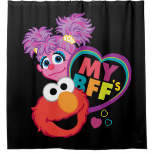 BESTE FREUNDIN Abby und Elmo Duschvorhang
