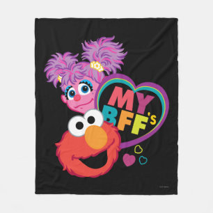 BESTE FREUNDIN Abby und Elmo Fleecedecke