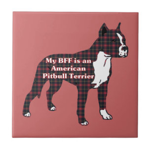 BESTE FREUNDIN American Pitbull Terrier Fliese