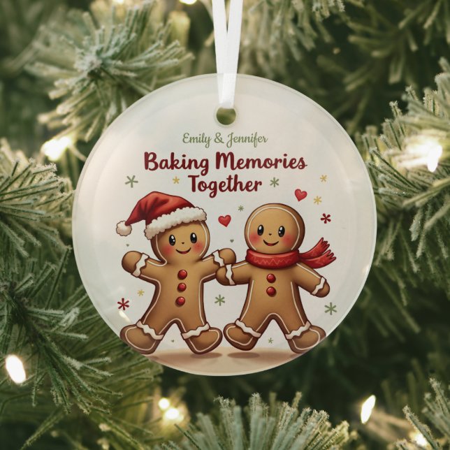 BESTE FREUNDIN Backen Erinnerungen Gemeinsam Lebku Ornament Aus Glas (InSitu)