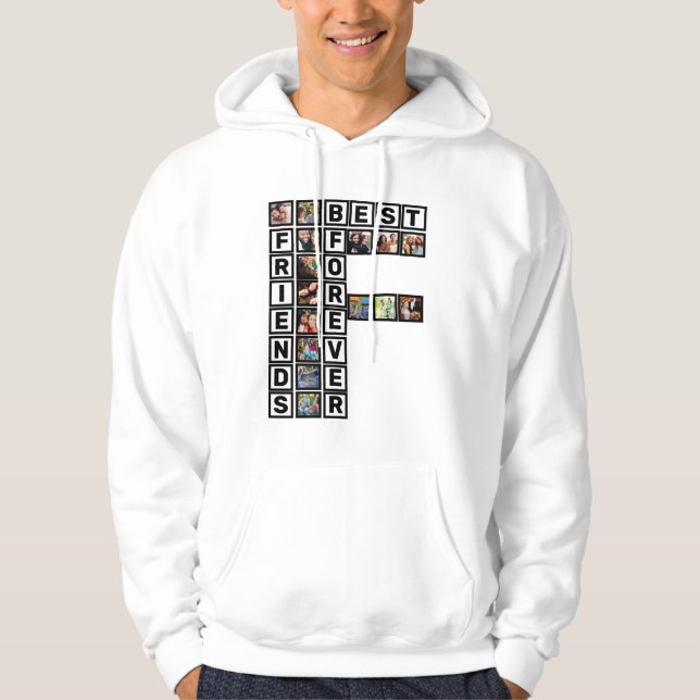 BESTE FREUNDIN Best Friends Forever 15 Collage Tem Hoodie (Vorderseite)