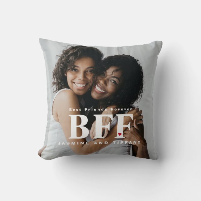 BESTE FREUNDIN Best Friends Forever Bestie Heart F Kissen (Vorderseite)
