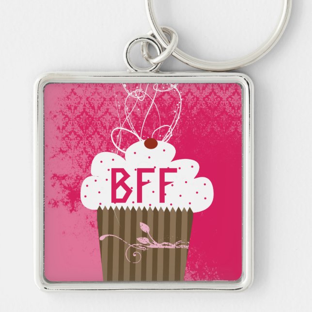BESTE FREUNDIN Best Friends Forever Cupcake Schlüs Schlüsselanhänger (Vorne)