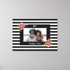 BESTE FREUNDIN Best Friends Forever Foto Block Leinwanddruck