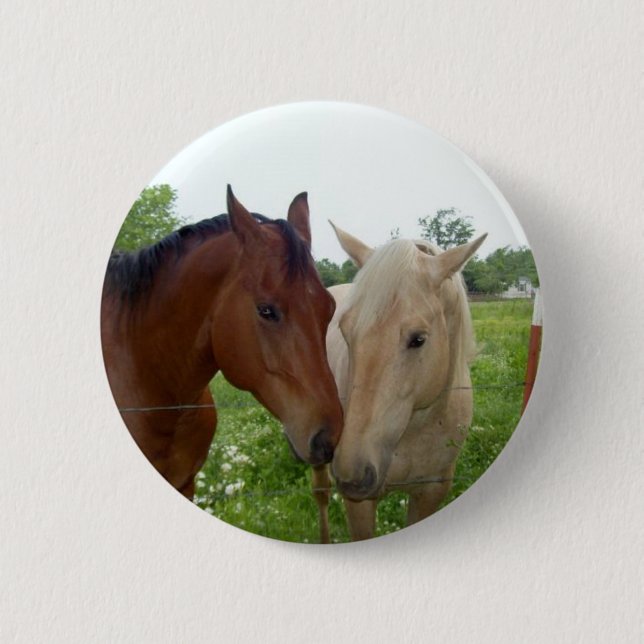 BESTE FREUNDIN beste Freund-für immer - Pferde Button (Vorderseite)