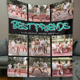 BESTE FREUNDIN Beste Freunde 9 FotoCollage Fleecedecke