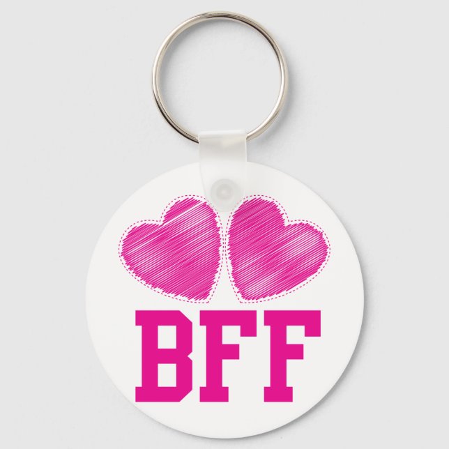 BESTE FREUNDIN Beste Freunde für immer mit Liebe H Schlüsselanhänger (Vorderseite)