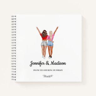 Beste Freundin Besties Freundschaft Individuelle N Notizbuch