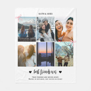 Beste Freundin BFF Geschenk Foto Fleecedecke