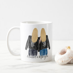 Beste Freundin Blonde Haare Freundschaft Kaffeetasse