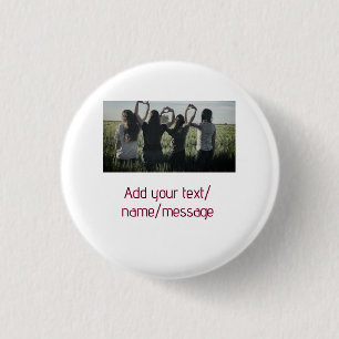 beste Freundin Brautjungfer Braut Mädchen Foto Pin Button
