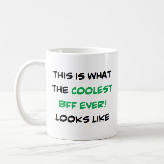 beste Freundin, cool Kaffeetasse (Links)