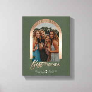 Beste Freundin der besten Freunde Eleganter Rahmen Leinwanddruck