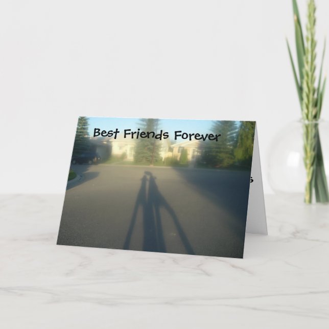 BESTE FREUNDIN, die besten Freunde für immer Karte (Vorderseite)