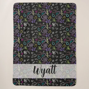 BESTE FREUNDIN Doodles - Imitate Glitzer Muster Sherpadecke