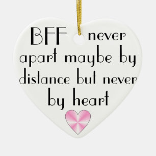 BESTE FREUNDIN durch beste Freunde des Herzens fü Keramik Ornament