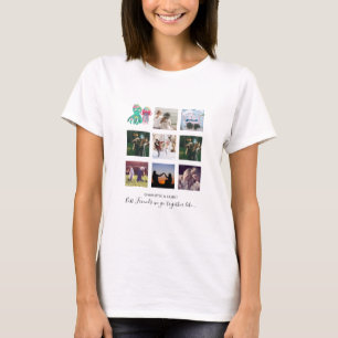 BESTE FREUNDIN Foto Collage Jellyfish Octopus Cust T-Shirt