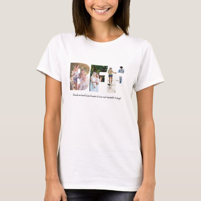BESTE FREUNDIN Foto Collage Shirt für die besten F (Vorderseite)