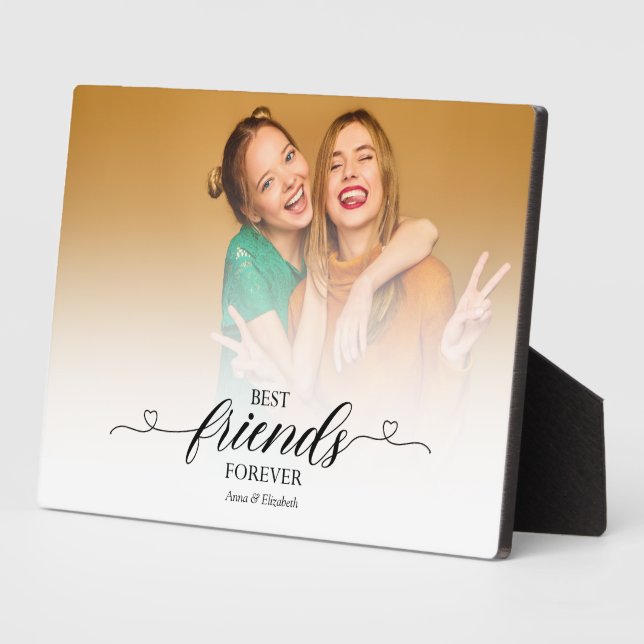 BESTE FREUNDIN Foto Geschenke Besties Best Friends Fotoplatte (Seite)