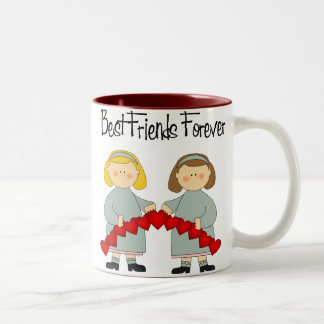 BESTE FREUNDIN Freundschafts-Tasse Zweifarbige Tasse