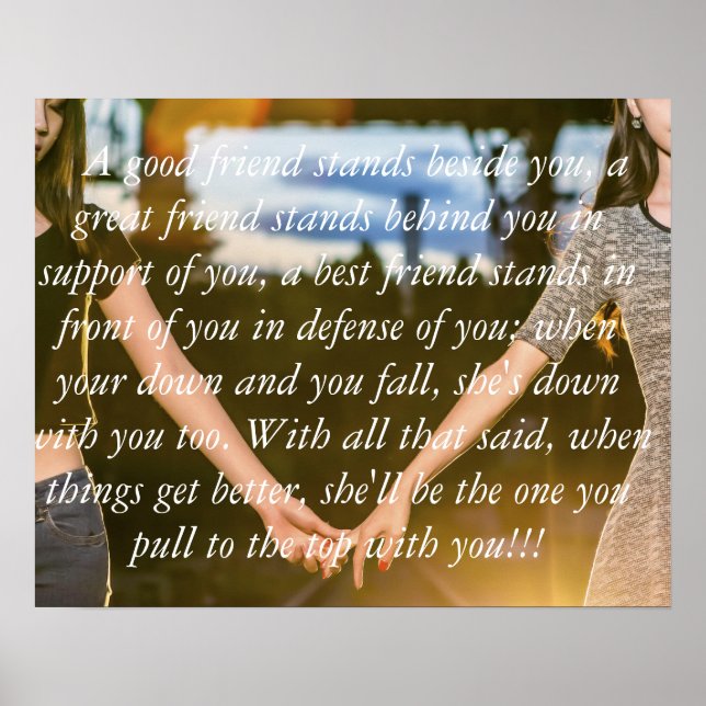 BESTE FREUNDIN Friends Poster (c) (Vorne)