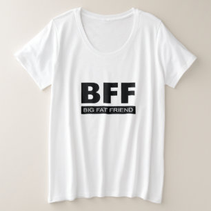 beste Freundin - Großer Freund - Funny - Funny Große Größe T-Shirt