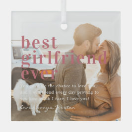 Beste Freundin je | Angebot und Foto Ornament Aus Glas
