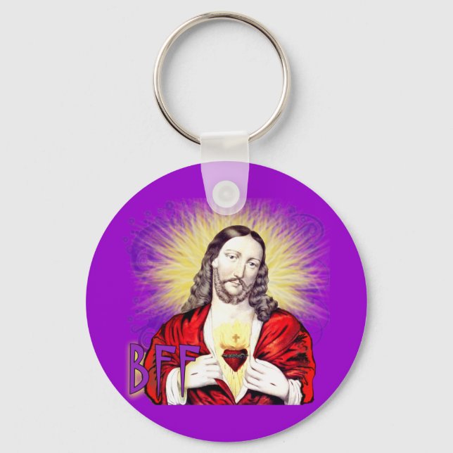 BESTE FREUNDIN Jesus Christus Schlüsselanhänger (Vorderseite)