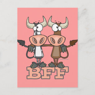 BESTE FREUNDIN Kuh beste Freunde für immer Kumpels Postkarte