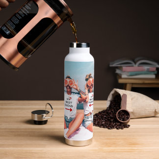 Beste Freundin personalisierte Wasserflasche Trinkflasche