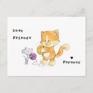 BESTE FREUNDIN Postcard - Beste Freunde für immer Postkarte