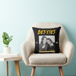 Beste Freundinnen Benutzerdefinierte Foto-Namen un Kissen