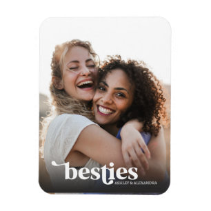 Beste Freundinnen Benutzerdefiniertes Foto Magnet