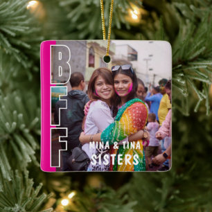 Beste Freundinnen für immer und Schwestern Foto Ma Keramikornament