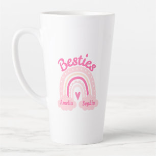 Beste Freundinnen mit individuellem Foto & Namen Milchtasse
