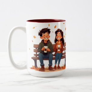 Beste Freundinnen-Tasse Zweifarbige Tasse
