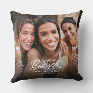 Beste Freundinnen Zwei Fotos Personalisierte beste Kissen