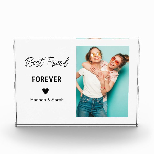 Beste Freundschaft - Personalisierte Geschenke für Fotoblock (Vorderseite)