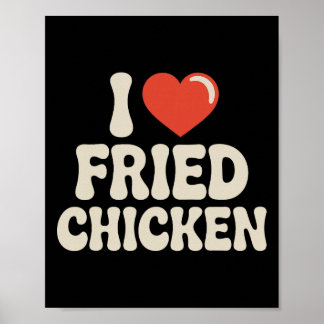 Beste Frittierte Hähnchen Kunst Für Männer Frauen Poster