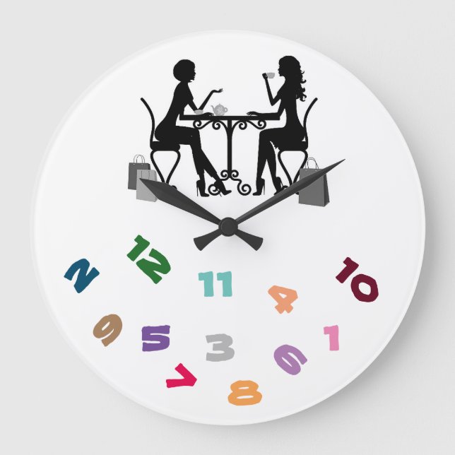 ***BESTE FRÜHERE FRÜHER*** FREUNDSCHAFT KLICKEN GROßE WANDUHR (Vorderseite)