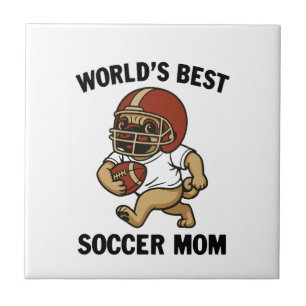 BESTE FUSSBALLMUTTER DER WELT - PUG-SPIELERIN FLIESE