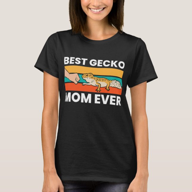 Beste Gecko Mama Ever Funny Leopard Gecko Mama  T-Shirt (Vorderseite)