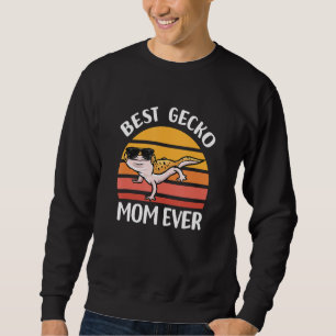 Beste Gecko Mama je Reptile Pet Lizard Leopard G Sweatshirt