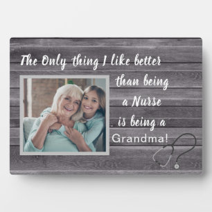 Beste Geschenk! Fotoplakette für Krankenschwester- Fotoplatte