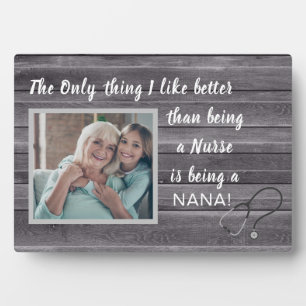 Beste Geschenk! Krankenpfleger-Oma Fotoplakette Fotoplatte