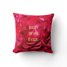Beste Geschenke der Ehefrau überhaupt pillow Rose