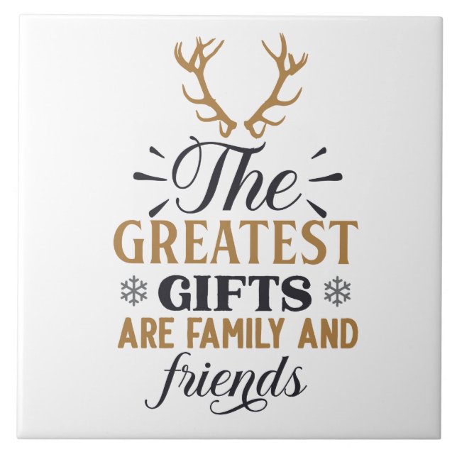 Beste Geschenke Familie und Freunde Kunst Fliese (Vorderseite)